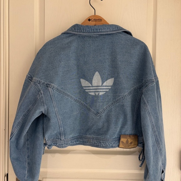 Adidas Oversize Crop Jean Jacket - Picture 2 of 4